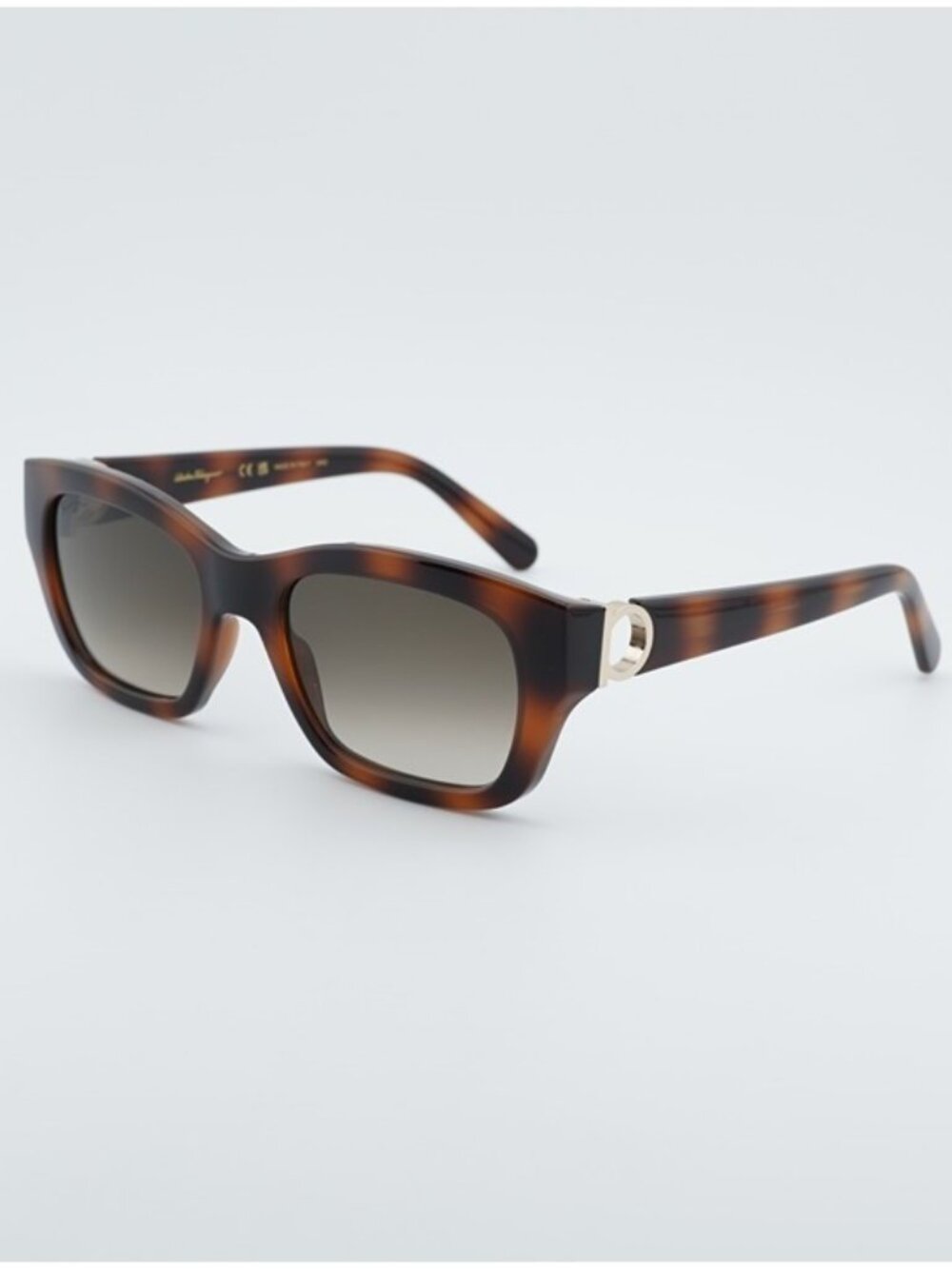 Salvatore Ferragamo SF1012S 214 Sunglasses Havana Rectangle Frame, Brown Lenses